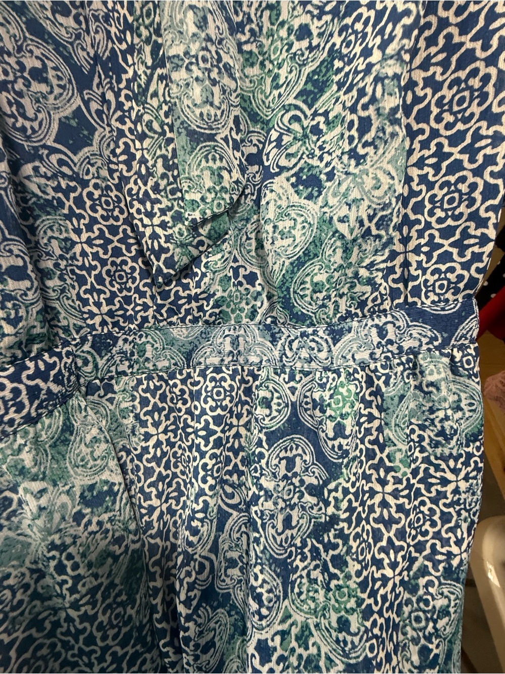 Banana Republic Blue Paisley Print Mini Dress - Picture 7 of 10
